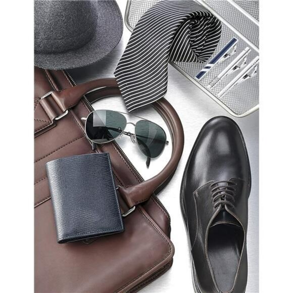 Mens tie clip set 12 pack silver gold black tie bars formal wedding gift box - Picture 3 of 8